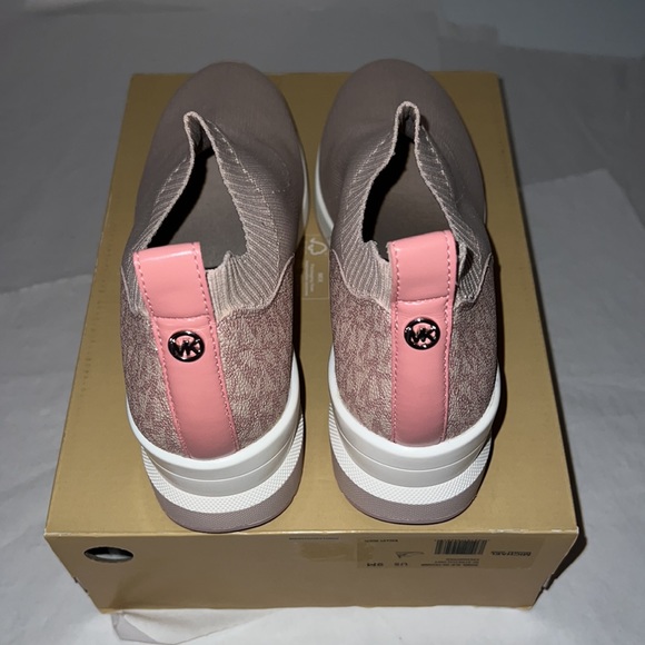 Michael Kors Mabel Stretch Knit Slip On Wedge Trainers - Picture 11 of 16